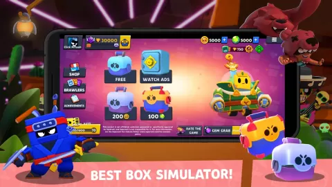 Splash Box Simulator for Brawl Stars: Cool Boxes!