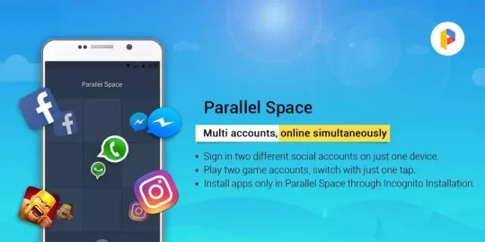 Parallel Space - Multiple accounts & Two face