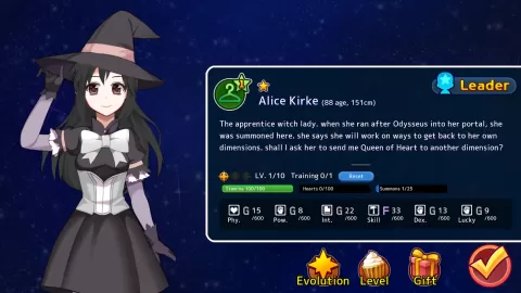 After ALICE - Pretty girl summoning, management