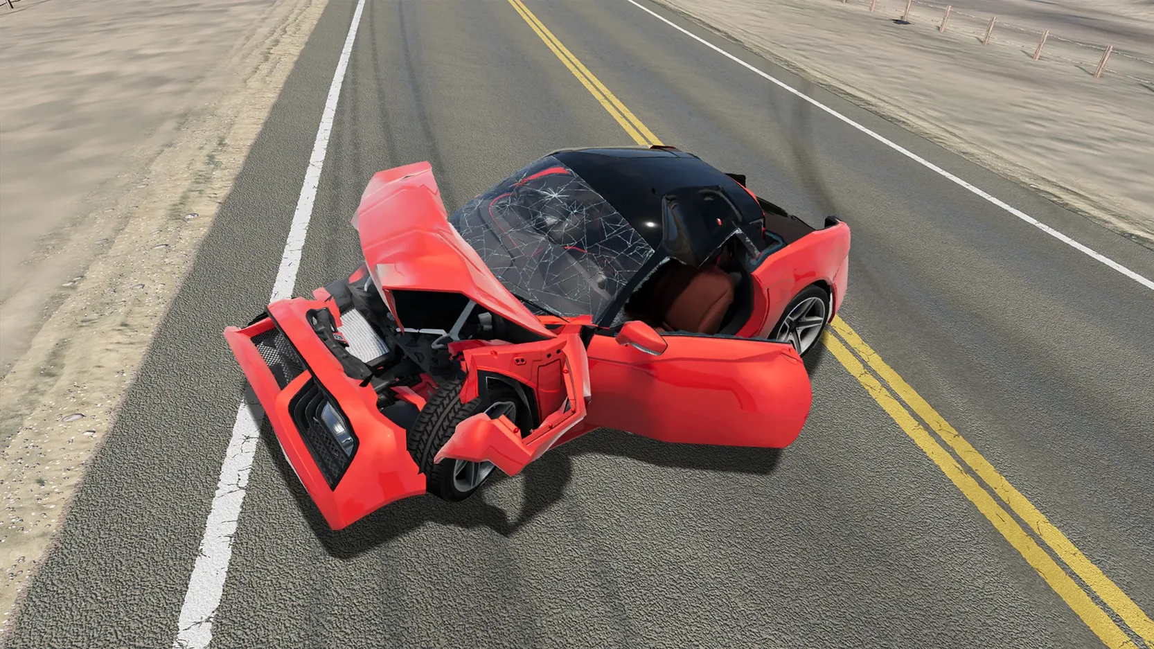 Скачать Mega Car Crash Simulator 1.7 Мод APK на андроид