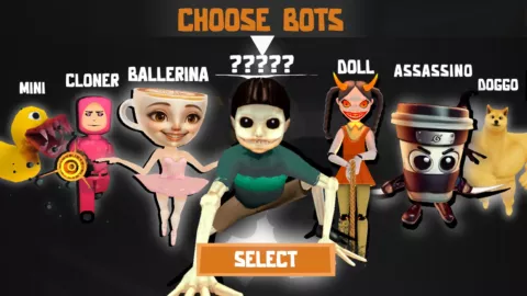 Meme Bots Jump Rope Chase Room